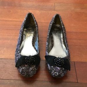 Wool & Sparkle Detail Flats